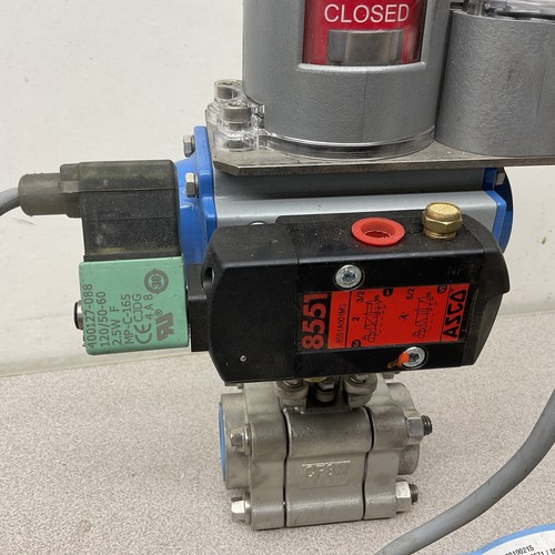 NEW Jamesbury VPVL051DABD 1” Stainless Ball Valve W/ Solenoid & Limit Switch - Picture 3 of 10