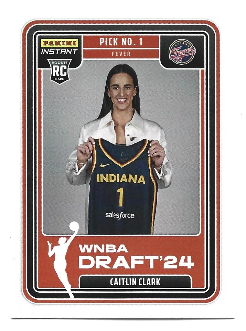 Caitlin Clark 2024 Panini Instant WNBA Draft Night #1 Pick Fever #DN-1 SP