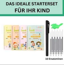 4 B&uuml;cher Buntes magisches Kalligraphie &Uuml;bungsheft Kinder Handschrift Copybook