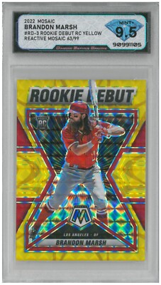 ブランドンマーシュ 2022 Mosaic BRANDON MARSH #RD-3 Rookie RC Yellow Reactive 63/99