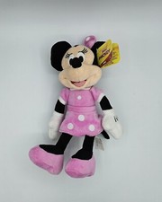 DISNEY JUNIOR Minnie Mouse 10" Stuffed Animal Plush Pink Polka Dot Dress NEW