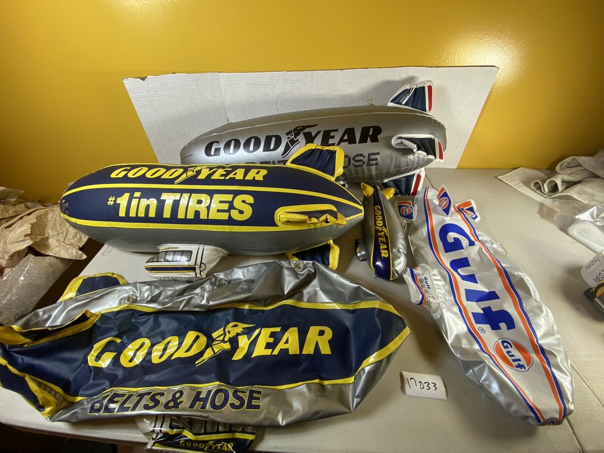 Good Year Blimp Blow Up Balloon Advertisement Lot 17D33