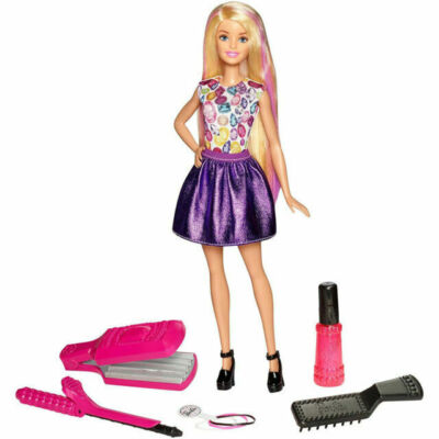 Mattel Barbie DWK49 D.I.Y Crimps & Curls Doll