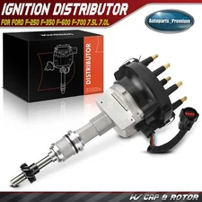 Ignition Distributor w/Cap & Rotor for Ford F-250 F-350 F-600 F-700 V8 7.5L 7.0L
