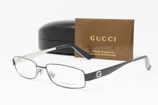Gucci GG1939-MEI Blue Rectangular Eyeglasses Size 52mm New Authentic