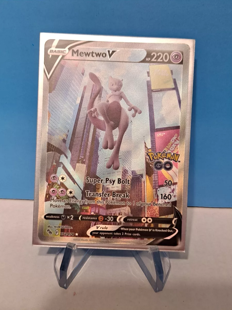 What the alt art Mewtwo V in the Pokemon GO set could have looked like :  r/PokemonTCG