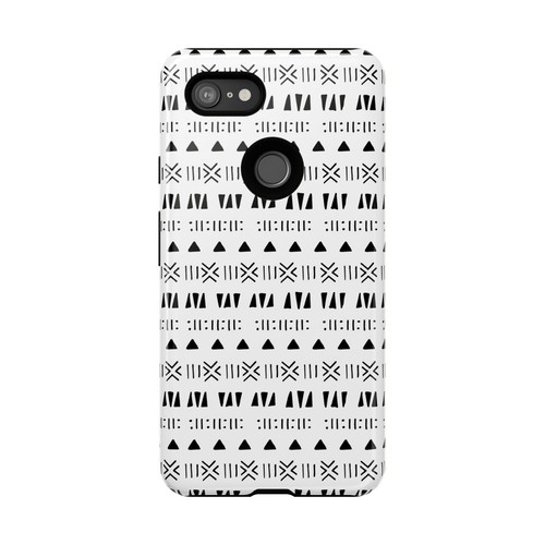 Black and White Southwestern Aztec Pattern Google Pixel Tough Cases - 第 90/131 張圖片