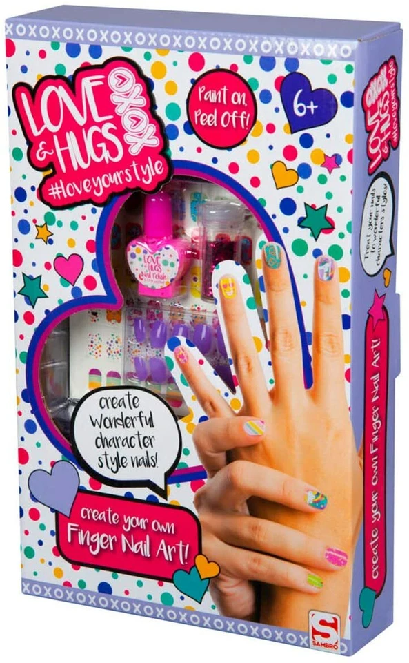 Juego creativo de pegatinas de esmalte de uñas para dedos Sambro brillo - para niños mayores de 6 años Foto 2 de 4