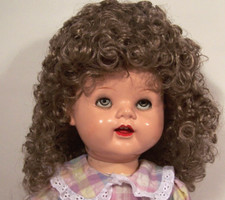 Heather Light Golden Brown Wig Size 14-15 For 22" Saucy Walker Dolls Debs