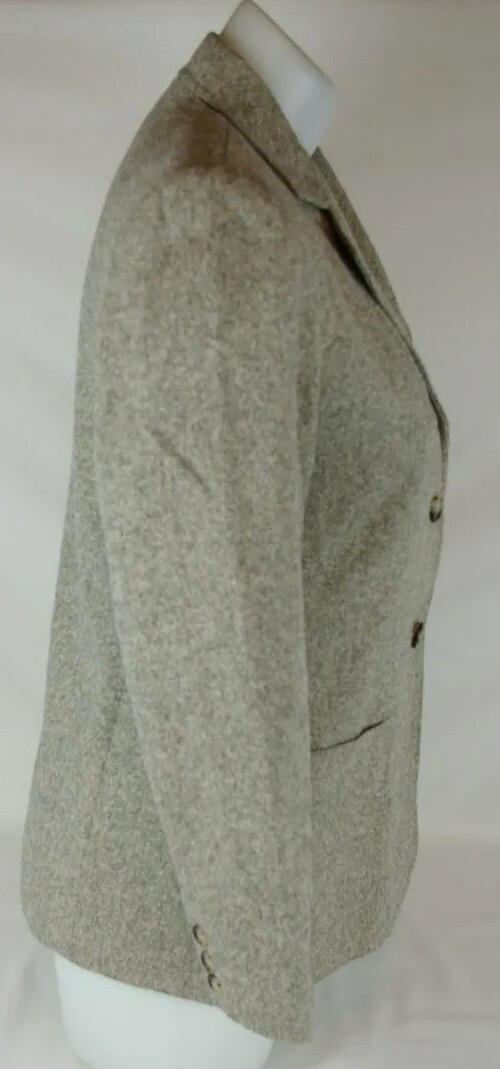 Talbots Petites Gray Fully Lined  2 Button Wool B… - image 7
