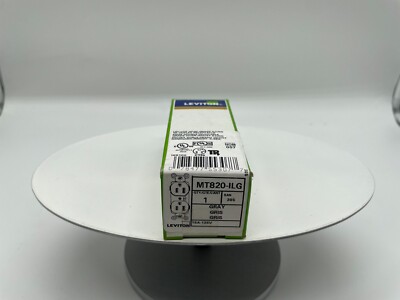 LEVITON MT820-ILW LEV-LOK 15-AMP 2P 3W HOSPITAL GRADE GRAY RECEPTACLE