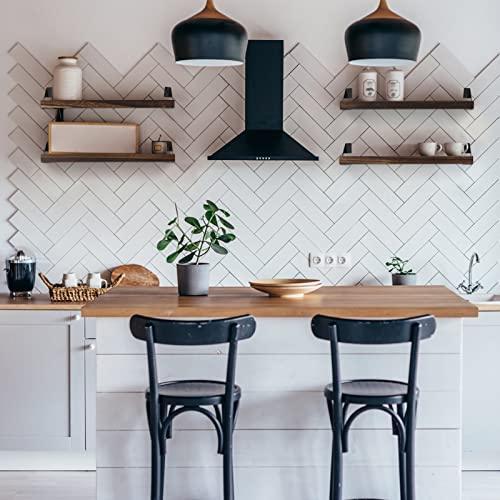 HXSWY Rustic Wood Floating Shelves for Wall Decor Farmhouse Wooden Wall Shelf - Picture 2 of 7