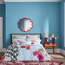 Image of Ted Baker Floating Floral Double Duvet Cover & 2 pillowcases Blue Multi NEW