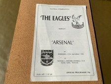 Crystal Palace v Arsenal reserves - football combination- 1986/87