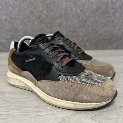 Mephisto Driss Sneakers Mens 8 Grey Mixed Media Suede Leather Walking Shoes
