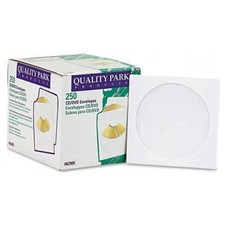 Quality Park Cd/dvd Sleeve - 5" X 5" - 24lb - Polypropylene - White 62905 