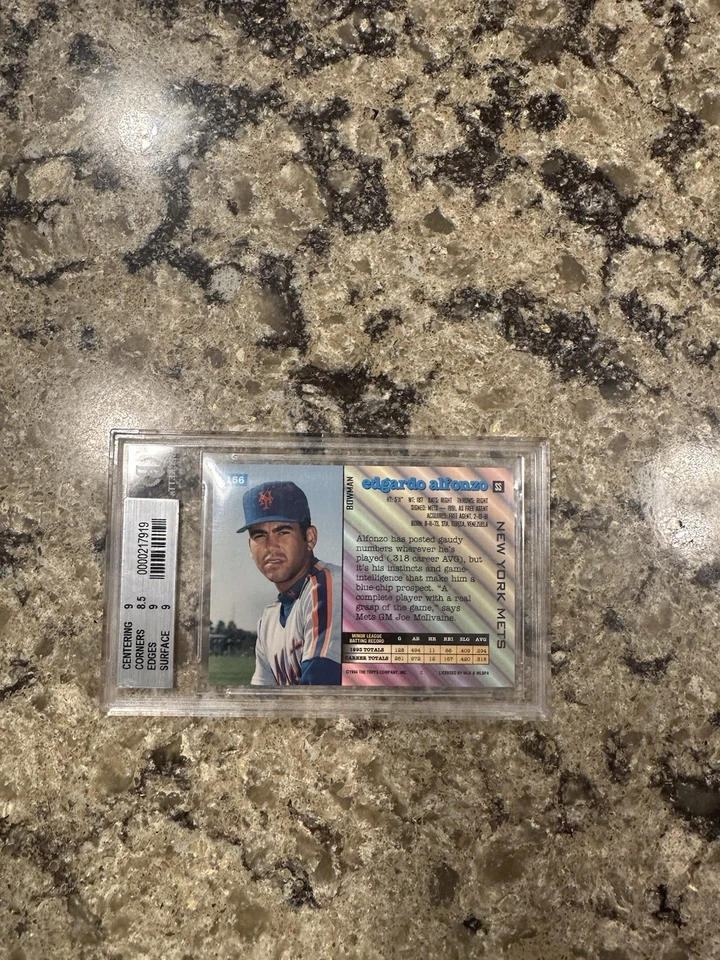 1994 Bowman - Edgardo Alfonzo #156 (RC) - Image 2 of 2