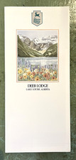 1990s Deer Lodge Lake Louise Alberta Rocky Mtns Canada Vintage Travel Brochure