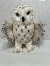 Douglas Cuddle Toy BLACK WHITE SPOTTED SNOW OWL Plush Stuffed Animal 10"