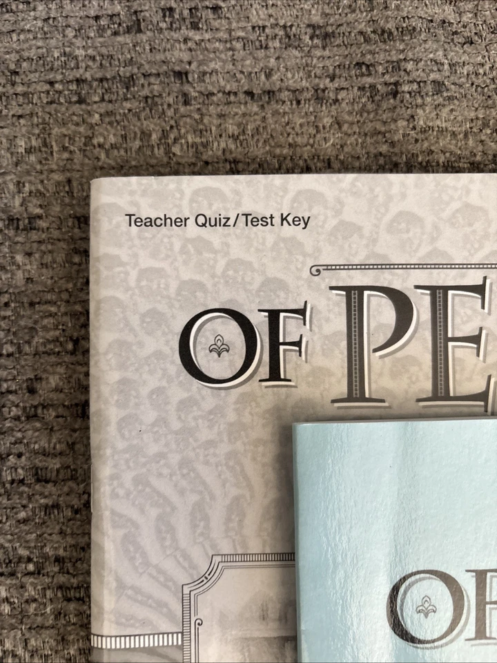 Abeka 7th Grade English - Literature: Of People Answer Key 5th 2017 Pensacola CC - Image 2 of 3