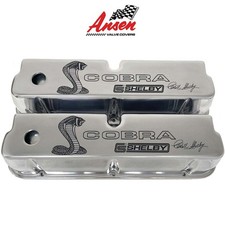 Ford 289 302 351w Cs Shelby Cobra Tall Valve Covers - Polished Premium Series