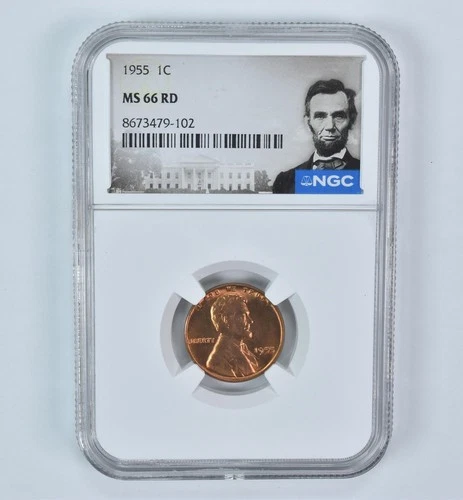 1955 Lincoln Wheat Cent MS66 RD NGC Special Label *2996