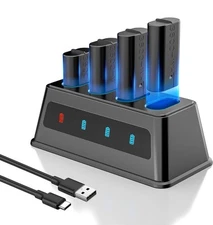 Charger For Xbox One Station with 4X3600mWh Rechargeable Battery Packs & Dock