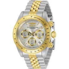 Invicta Men's Watch Speedway Silver and Gold Dial Chronograph Bracelet 30991
