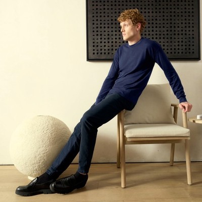 Italic, Mens | Matthias Featherlight Crewneck | Navy, XS, New with tag