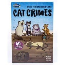 Think Fun Cat Crimes Brain Game and Brainteaser for Boys and Girls Age 8 and ...