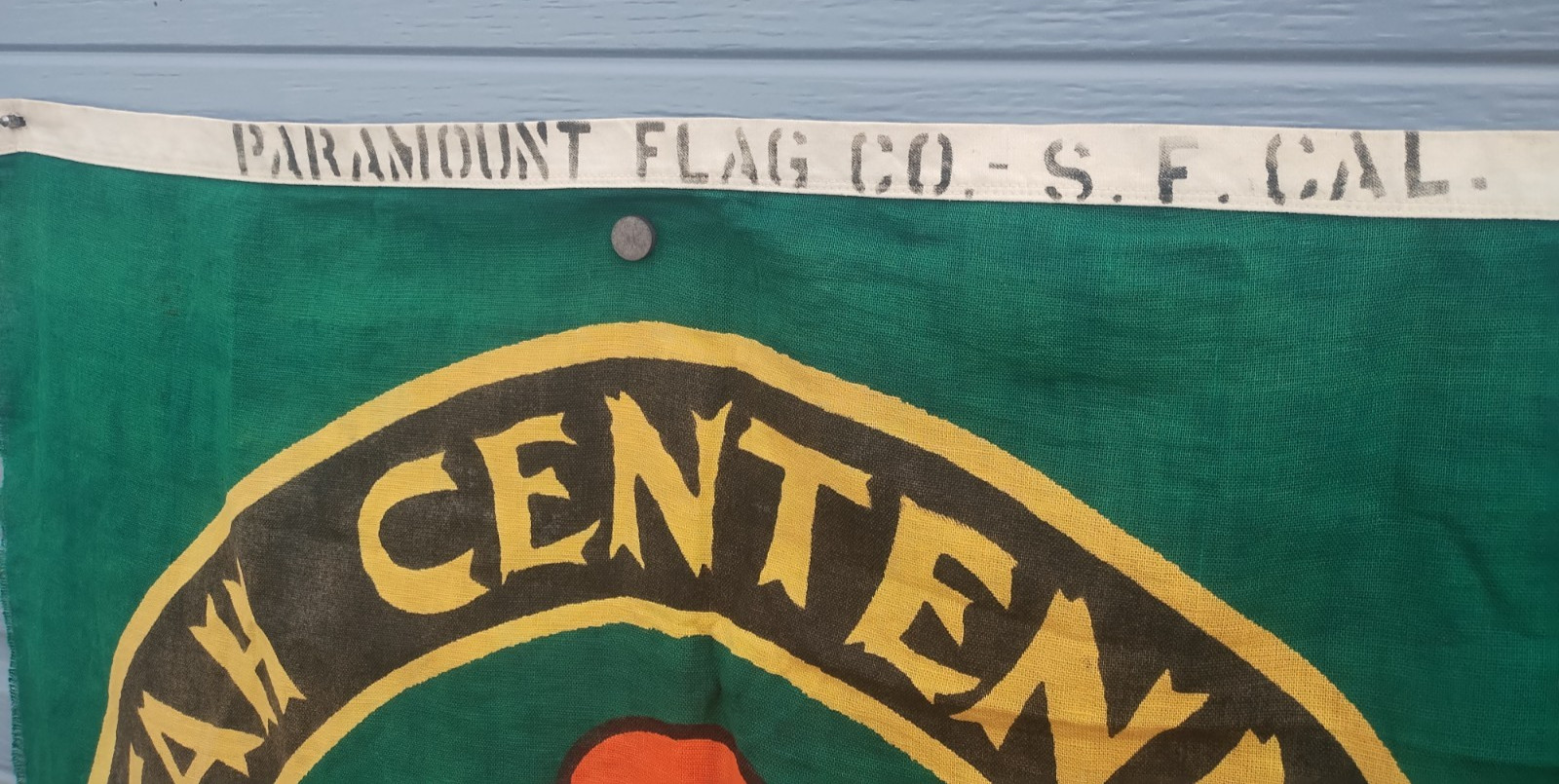 Vintage Utah State Centennial Flag Banner 1847-1947 Display. Paramount Flag Co.