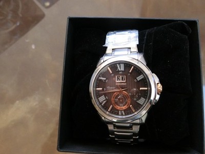 Seiko Premier Kinetic Automatic Men's Perpetual Watch SNP157P1, Special Edition