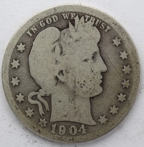 1904 O Barber Quarter