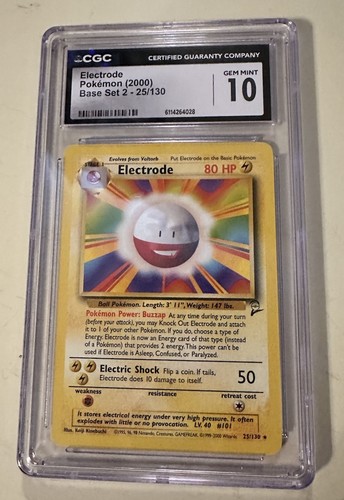 Electrode graded CGC 10 for sale on eBay