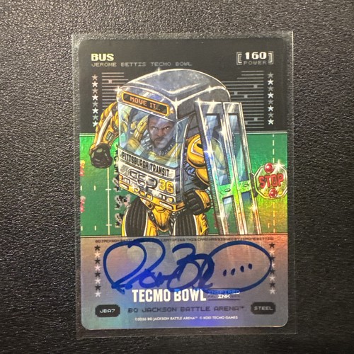 2026 Bo Jackson Battle Arena Tecmo Bowl Bus Steel Auto Jerome Bettis 160 Power