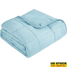 Weighted Blanket Sleep Breathable Hypoallergenic Evenly Weighted Beads New