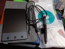 HUION H420 USB Graphics Drawing Pen Tablet Board Kit Black, 