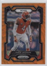 2023 Panini Prizm Orange Wave Prizm 3/60 Eddie Jackson #52 02sw