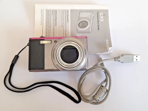 RICOH CX3 Digital Camera  10.7 x Optical Wide Zoom Lens UNTESTED NO CHARGER