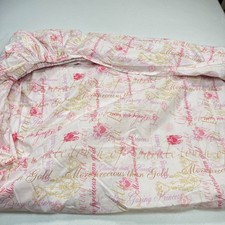 disney full fitted sheet cotton blend pink gold princess belle cinderella
