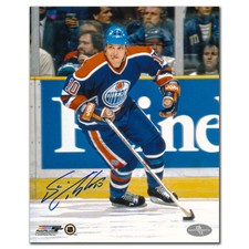 Esa Tikkanen Edmonton Oilers Breakout Autographed 8x10