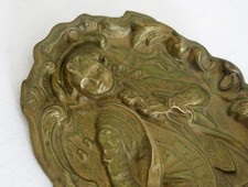 GALANT, beau cache clou, cache piton, rideau, jeune homme, laiton, 11,50 cm .