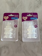 Parents Choice Silicone Nipples 3 Months Medium Flow 3 PACK SET OF 2-READ BELOW