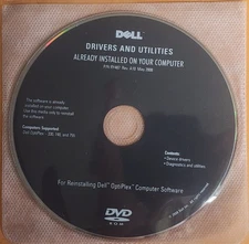 Dell Factory Restore Media - Drivers & Utilities - Resource Media DVD CD Disc