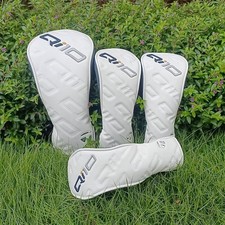 New TLM Qi10 Golf Club Headcovers Driver Wood Hybrid Cover 135UT Set Cover White