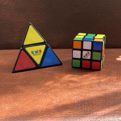  Original Rubiks Pyramorphix Tetraeder Pyramide Gedankenpuzzle Pyraminx & Würfel