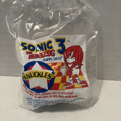 1993 SONIC THE HEDGEHOG 3 Happy Meal Toy McDonalds KNUCKLES Sega Sealed