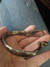 Modern, Chunky, Unique Uno De 50 hinged Bracelet