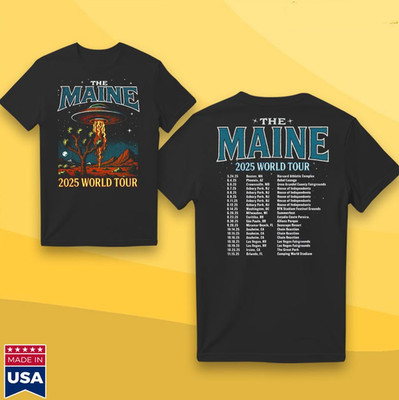 The Maine 2025 World Tour Unisex Cotton T-Shirt ZA475