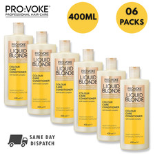 6x Provoke Liquid Blonde Conditioner Colour Care For Golden Blonde Hair 400ml
